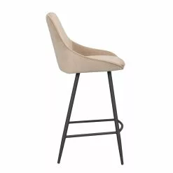 Rowico AB SIERRA Baarituoli Samettiverhoilulla -Huonekalu kauppa Sierra baarituoli beige 2