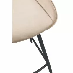 Rowico AB SIERRA Baarituoli Samettiverhoilulla -Huonekalu kauppa Sierra baarituoli beige 4 detalj