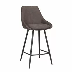 Rowico AB SIERRA Baarituoli Kangasverhoilulla -Huonekalu kauppa Sierra baarituoli tummanharmaa 1