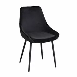 Rowico AB SIERRA Tuoli Samettiverhoilulla -Huonekalu kauppa Sierra tuoli musta 110467