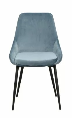 Rowico AB SIERRA Tuoli Samettiverhoilulla -Huonekalu kauppa Sierra tuoli sininen 1