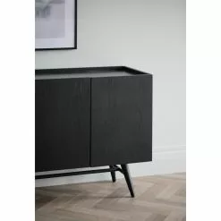 Rowico AB SPRINGDALE Senkki 160 Cm -Huonekalu kauppa Springdale senkki musta 119737 milj2