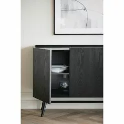 Rowico AB SPRINGDALE Senkki 160 Cm -Huonekalu kauppa Springdale senkki musta 119737 milj4