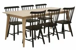 Pohjanmaan Kaluste Oy STADEN Ruokapöytä Tammi 180 X 100 Cm 5 Pohjanmaan Kaluste Oy STADEN Ruokapöytä Tammi 180 X 100 Cm -Huonekalu kauppa Staden poyta 180x100 Nordic Enni tuolit Smoked