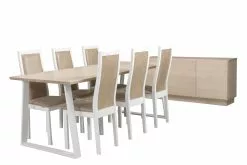 Anttiina Oy SWING/POHJOLA 6 Hengen Ruokailuryhmä -Huonekalu kauppa Swing Pohjola rr 1 6 koivu valkoinen 2