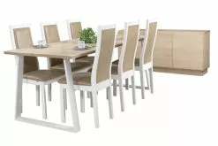 Anttiina Oy SWING/POHJOLA 6 Hengen Ruokailuryhmä -Huonekalu kauppa Swing Pohjola rr 1 6 koivu valkoinen 4