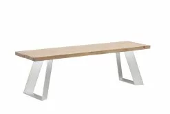 Vilbel Ou VENLA Penkki Vinoilla Metallijaloilla -Huonekalu kauppa Venla penkki 150cm antiikki metallijalat vino valkoinen