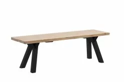 Vilbel Ou VENLA Penkki Puujaloilla -Huonekalu kauppa Venla penkki 150cm antiikki puujalat musta