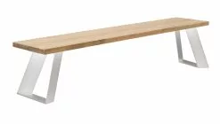 Vilbel Ou VENLA Penkki Vinoilla Metallijaloilla -Huonekalu kauppa Venla penkki 200cm antiikki metallijalat vino valkoinen