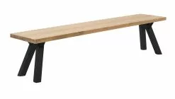 Vilbel Ou VENLA Penkki Puujaloilla -Huonekalu kauppa Venla penkki 200cm antiikki puujalat musta