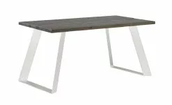 Vilbel Ou VENLA Lankkupöytä Vinoilla Metallijaloilla -Huonekalu kauppa Venla poyta 150cm harmaa metallijalat vino valkoinen