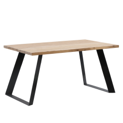 Vilbel Ou VENLA Lankkupöytä Vinoilla Metallijaloilla -Huonekalu kauppa Venla poyta 150cm metallijaloilla antiikki musta nelio