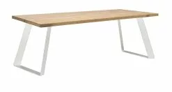 Vilbel Ou VENLA Lankkupöytä Vinoilla Metallijaloilla -Huonekalu kauppa Venla poyta 200cm antiikki metallijalat vino valkoinen