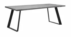 Vilbel Ou VENLA Lankkupöytä Vinoilla Metallijaloilla -Huonekalu kauppa Venla poyta 200cm harmaa metallijalat vino musta