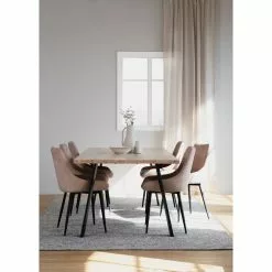 Rowico AB WINNIPEG Ruokapöytä 200 X 100 Cm -Huonekalu kauppa Winnipeg rr poyta 200x100 valkotammi musta 119840 Sierra tuolit miljoo