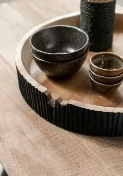 Puutarjotin Groove, Musta -Huonekalu kauppa ml 430960 bowl groove detail