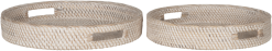 Must Living Rottinkitarjotin, 2-setti -Huonekalu kauppa ml 900802 saint barths round rattan tray set of 2