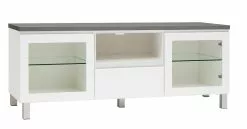 Leo-Matti Ojala Oy VIIVA Tv-taso 137 Cm NO 19 -Huonekalu kauppa viiva tv 137 lasiovet avo ltk alumiinijalat antrasiitti