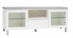 Leo-Matti Ojala Oy VIIVA Tv-taso 137 Cm NO 19 -Huonekalu kauppa viiva tv 137 lasiovet avo ltk alumiinijalat harmaa