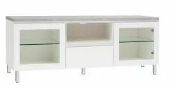 Leo-Matti Ojala Oy VIIVA Tv-taso 137 Cm NO 19 -Huonekalu kauppa viiva tv 137 lasiovet avo ltk metallijalat harmaa