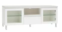 Leo-Matti Ojala Oy VIIVA Tv-taso 137 Cm NO 19 -Huonekalu kauppa viiva tv 137 lasiovet avo ltk metallijalat saarni