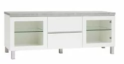 Leo-Matti Ojala Oy VIIVA Tv-taso 137 Cm NO 14 -Huonekalu kauppa viiva tv 137 lasiovet ltk alumiinijalat harmaa