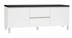 Leo-Matti Ojala Oy VIIVA Tv-taso 137 Cm NO 13 -Huonekalu kauppa viiva tv 137 puuovet ltk metallijalat musta