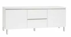 Leo-Matti Ojala Oy VIIVA Tv-taso 137 Cm NO 13 -Huonekalu kauppa viiva tv 137 puuovet ltk metallijalat valk