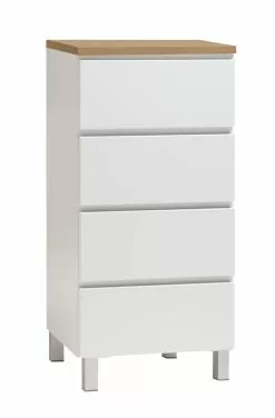 Leo-Matti Ojala Oy VIIVA Lipasto 46 Cm Korkea 34 Leo-Matti Ojala Oy VIIVA Lipasto 46 Cm Korkea -Huonekalu kauppa viiva lipasto kapea 4ltk alumiinijalat tammi