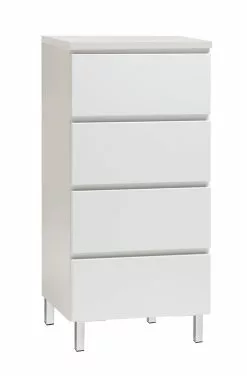 Leo-Matti Ojala Oy VIIVA Lipasto 46 Cm Korkea 32 Leo-Matti Ojala Oy VIIVA Lipasto 46 Cm Korkea -Huonekalu kauppa viiva lipasto kapea 4ltk metallijalat saarni