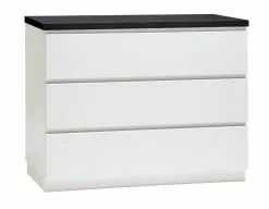 Leo-Matti Ojala Oy VIIVA Lipasto 92 Cm Matala -Huonekalu kauppa viiva lipasto levea 3ltk sokkeli musta