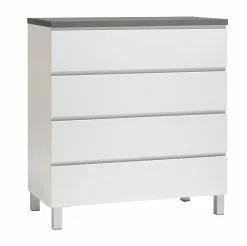 Leo-Matti Ojala Oy VIIVA Lipasto 92 Cm Korkea -Huonekalu kauppa viiva lipasto levea 4ltk alumiinijalat antrasiitti