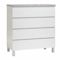 Leo-Matti Ojala Oy VIIVA Lipasto 92 Cm Korkea -Huonekalu kauppa viiva lipasto levea 4ltk alumiinijalat harmaa