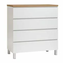 Leo-Matti Ojala Oy VIIVA Lipasto 92 Cm Korkea -Huonekalu kauppa viiva lipasto levea 4ltk alumiinijalat tammi