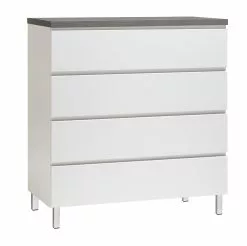 Leo-Matti Ojala Oy VIIVA Lipasto 92 Cm Korkea -Huonekalu kauppa viiva lipasto levea 4ltk metallijalat antrasiitti