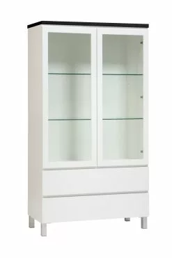 Leo-Matti Ojala Oy VIIVA Vitriini 92 Cm -Huonekalu kauppa viiva vitriini alumiinijalat musta